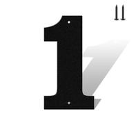 Set completo di numeri civici da 7,6 cm, colore nero opaco, antiruggine, in metallo resistente, per casa, numeri da 0 a 9 e lettere A-Z in metallo per esterni, set completo per porte, cancelli