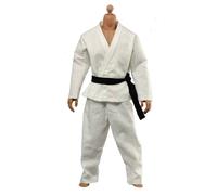 Set completo di pantaloni giacca judo bianca per 1/6 Enterbay Bruce Lee Action