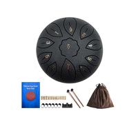 Set completo di percussioni con tamburo in acciaio al carbonio, due bacchette, borsa per il trasporto, adesivi aggiuntivi, supporto, cuscinetti per dita, tamburo manuale in acciaio al carbonio