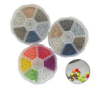 Set completo di perline per legare le mosche, 1900 pezzi, per un efficiente legame dell'esca e compatibilità con le dimensioni dell'amo (colore 3 mm)