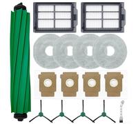 Set completo di pezzi di ricambio per Roomba Plus 405 e 505 per modelli combinati, con spazzole laterali a rullo principale, filtri, panni per mocio e sacchetti antipolvere a prova di perdite (A)