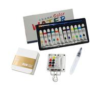 Set Completo di Pittura Acquerello | Kit da Viaggio per Acquerello - Accessori Artistici Palette per Artisti Principianti e Confermati