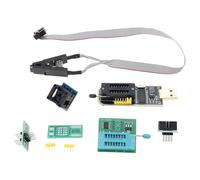 Set completo di programmatori USB CH341A per svuotare il BIOS con spina adattatore SOP8 a DIP8 e clip di prova SOP8