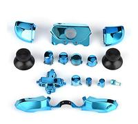 Set Completo di Pulsanti Mod Sostituisci Parte per Controller MicrosoftJack da 3,5 Mm, Realizzato in ABS Atossico, Struttura Galvanica, Installazione Semplice (BLUE)