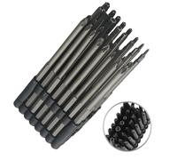 Set completo di punte cacciavite tenditore a prova di manomissione lunghe 150 mm