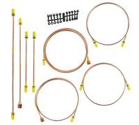 Set completo di raccordi per linea freno in rame e ottone per Triumph TR3 / 3...