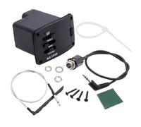 Set completo di regolatori di frequenza a 2 bande per chitarre folk con cavi precablati e hardware di montaggio pickup ukulele
