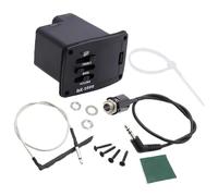 Set completo di regolatori di frequenza a 2 bande per chitarre folk con cavi precablati e hardware di montaggio ukulele