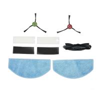 Set completo di ricambi per aspirapolvere robot Laresar Evol 3 con cuscinetti per mocio, filtri, spazzole laterali e spazzole principali per una pulizia prolungata e filtrazione della polvere (A)