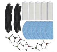 Set completo di ricambi per aspirapolvere robot Laresar Evol 3 con panni per mocio, filtri, spazzole laterali e spazzole principali per una pulizia prolungata e filtrazione della polvere (C)