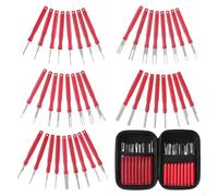 Set completo di strumenti per il rilascio dell'auto, 41 pezzi, per gestire qualsiasi attività terminale (rosso)