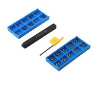 Set completo di supporto SCLCR 1010H06 con 20 inserti CCMT060204 affidabili per lavori di finitura e semilavorazione