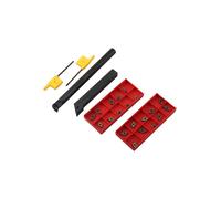 Set completo di utensili per tornitura dotato di 2 barre alesatrici e 20 inserti
