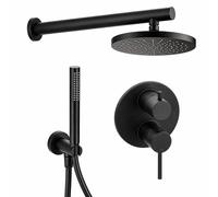 Set completo doccia tondo nero opaco Paini Cox 78YO433TCD