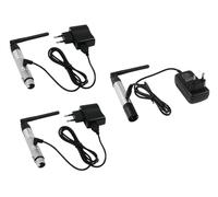 Set Completo EUROLITE QuickDMX: Trasmettitore e 2 Ricevitori Radio DMX 2,4 GHz