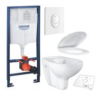 Set Completo Grohe Rapida Sl Element Skate Air Placca di Comando Wc Muro Sedile
