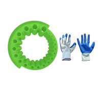 Set completo guanti e affilatrice per punte da trapano a 20 fori Operazioni facili Accessorio per smerigliatrice multiuso Utensile per molatura Affilatrice per punte da trapano