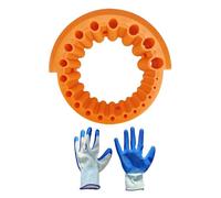 Set completo guanti e affilatrice per punte da trapano a 20 fori Operazioni facili Accessorio per smerigliatrice multiuso Utensile per molatura Affilatrice per punte da trapano