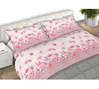 Set Completo Lenzuola 2 Piazza In 100% Cotone Fantasia Emma C.N.