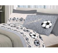 Set Completo Lenzuola In 100% Cotone Linea Pensieri Delicati Calcio