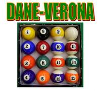 SET COMPLETO PALLE da BILIARDO, POOL 16 BIGLIE NUOVE
