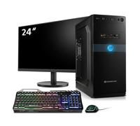 Set completo PC Business & Multimedia Ryzen 3 3200G 4X 4.0GHz 16GB DDR4, SSD M.2 da 1TB Win 11 Pro con monitor da 24" + tastiera e mouse bundle