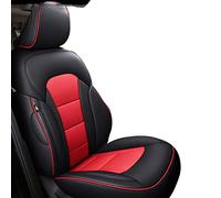 Set Completo Pelle Copertura Sede Automobile Per Nissan Per Qashqai J10 J11 Per I Calci Per X Trail T31 T32 Per Teana J32 Per Tiida Per Versa Per Navara D40 Protezione Sedile(Black+Red,Standard)