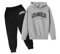 Set completo per bambini e ragazzi basket tuta sportiva Pantaloni Casual In Felpa da Ragazzo Completi abbigliamento sportivo a maniche lunghe set da 2 pezzi Bambino 2-7 Anni