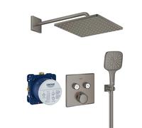 set completo per doccia Grohe Grohtherm SmartControl Rainshower 310 Mono Cube, finitura grafite spazzolato - COLOR252