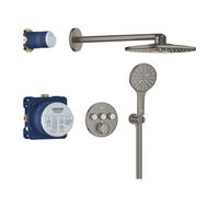 set completo per doccia Grohe Grohtherm SmartControl Rainshower 310 SmartActive, colore grafite spazzolato - COLOR352