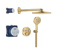 set completo per doccia Grohe Grohtherm SmartControl Rainshower 310 SmartActive, colore oro lucido - COLOR354
