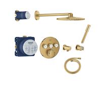 set completo per doccia Grohe Grohtherm SmartControl Rainshower 310 SmartActive, colore oro spazzolato - 34705GN0