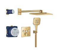 set completo per doccia Grohe Grohtherm SmartControl Rainshower 310 SmartActive Cube, colore oro lucido - COLOR384
