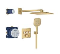 set completo per doccia Grohe Grohtherm SmartControl Rainshower 310 SmartActive Cube, colore oro spazzolato - COLOR383