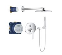 set completo per doccia Grohe Lineare con soffione Rainshower 310 SmartActive cromo lucido - ROUND361