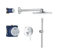 set completo per doccia Grohe Lineare con soffione Rainshower 310 SmartActive cromo lucido - ROUND361STM