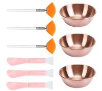 Set completo per la preparazione della pelle, 9 pezzi, strumento per migliorare la cura della pelle e il divertimento di routine con strumento essenziale e cucchiai, set portatile