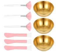 Set completo per la preparazione della pelle, 9 pezzi, strumento per migliorare la cura della pelle e il divertimento di routine con strumento essenziale e cucchiai, set portatile