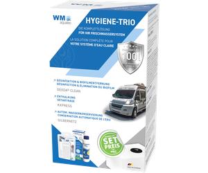 Set completo per l'igiene dell'acqua wm aquatec hygiene-trio per serbatoi da 100 litri