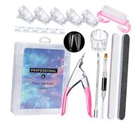 set completo per nail art include pennello per gel e punte a ferro cavallo Strumento professionale per manicure per salone o la casa Set design per unghie
