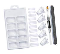 set completo per nail art include pennello per gel e punte a ferro cavallo Strumento professionale per manicure per salone o la casa Set design per unghie