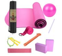Set completo per principianti di yoga, tappetino leggero, borsa per il trasporto portatile | pilates routine di fitness quotidiana, resistenza a lunga durata, strumenti per esercizi a casa