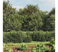 Set completo per recinzione a rete da 1,6 x 10 m, altezza 140 cm, antracite, con flangia a terra, recinzione in filo metallico da giardino, ideale per la sicurezza e la privacy in spazi esterni.