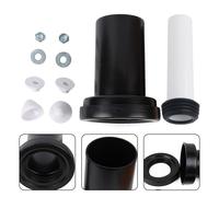 Set completo per wc a parete con coperchio tubo di collegamento e bulloni