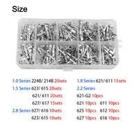 Set Completo Perni Connettore a Crimpare con 290 Pezzi per Riparazione Auto