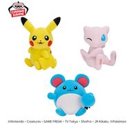 Set completo Pikachu Mew Marill Peluche Pokemon Guarda la mia coda Peluche G...