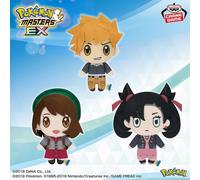 Set Completo Pokemon Masters EX Peluche Pokémon Imbottito Blu Marnie Gloria...