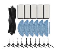 Set completo spazzola laterale e panno scopa per Medion X20 SW+ MD 11500