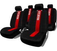 Set completo SPC1011 coprisedili auto universali rossi anteriori e posteriori SP