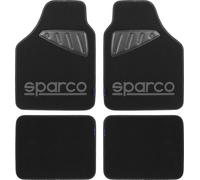 Set completo SPC19 universale tappetini auto moquette nero/grigio poliestere SPA